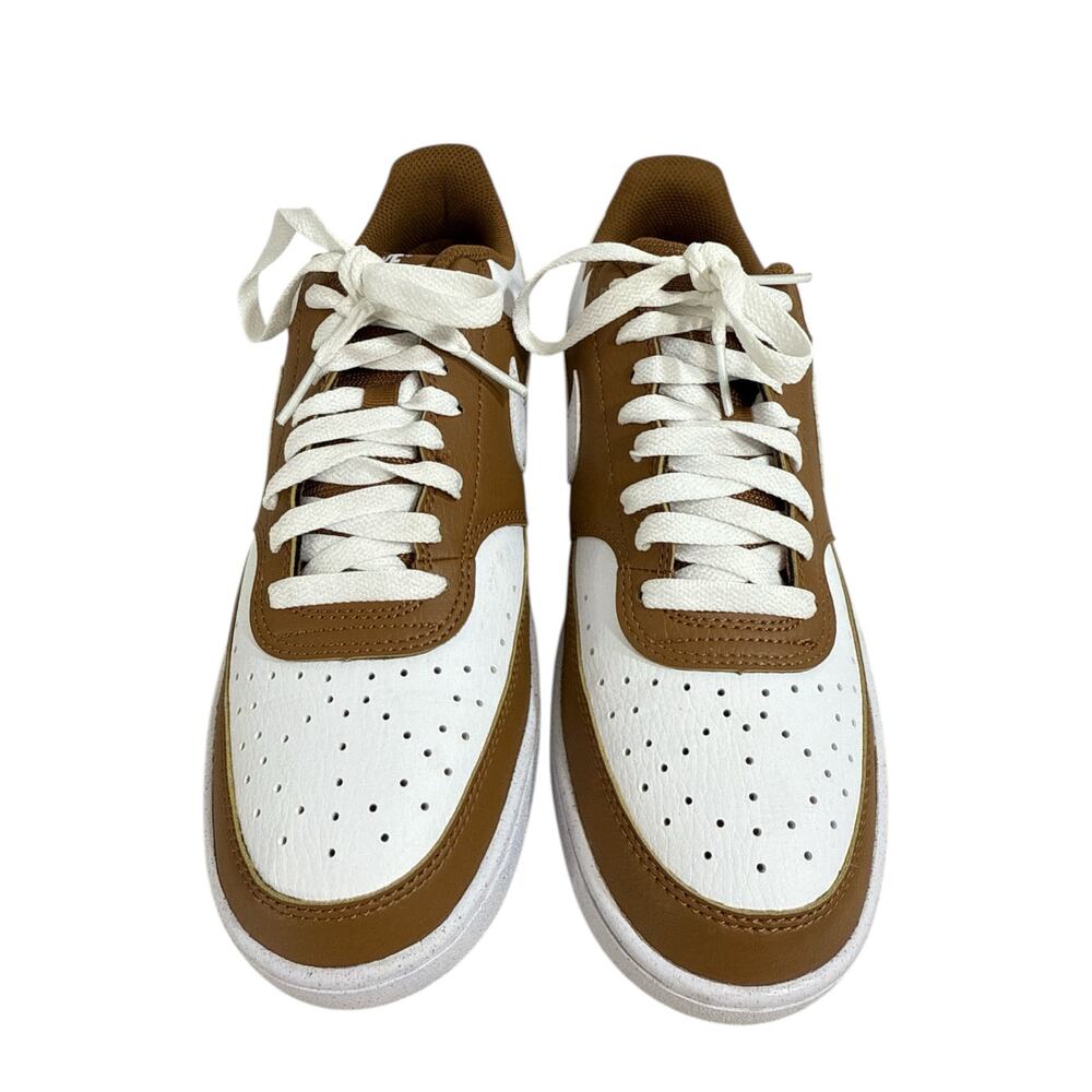 Nike Court Vision Low Next Nature Women’s Shoes Size 10 Light British Tan White - Picture 7 of 14